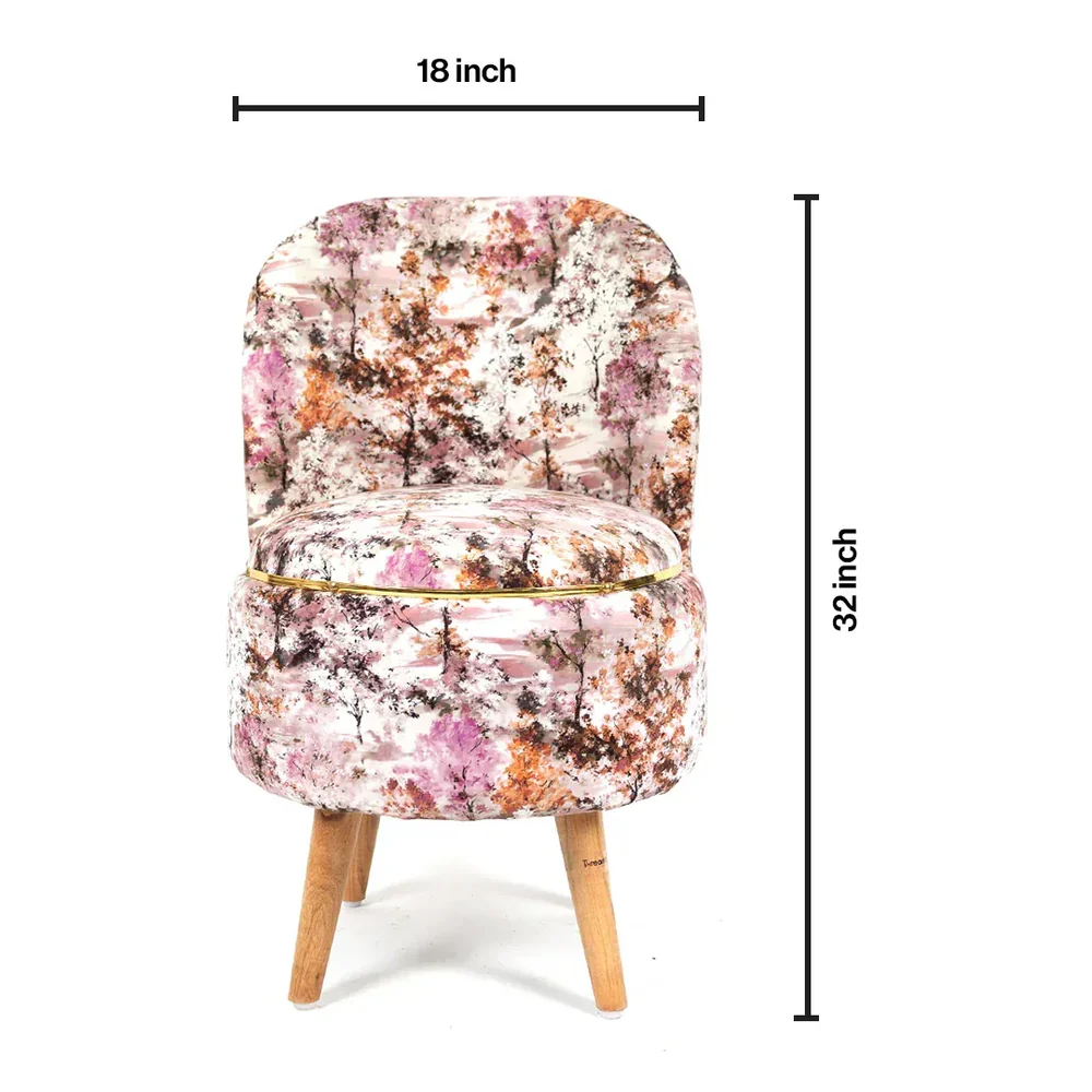 Printed Ottoman Pouffe Chair - Image 4